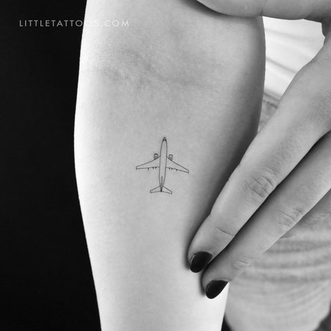 Paper Airplane Temporary Tattoo – Simply Inked